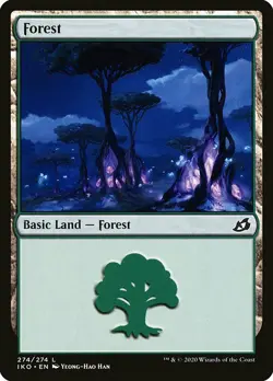 MTG Ikoria L Forest #274 PLAYSET 4x x4 - Image 1