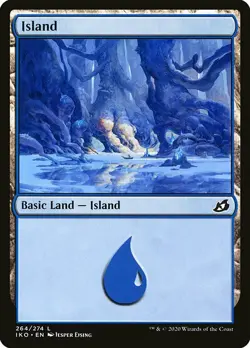 MTG Ikoria L Island #264 PLAYSET 4x x4 - Image 1