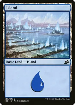 MTG Ikoria L Island #265 PLAYSET 4x x4 - Image 1