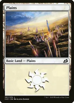 MTG Ikoria L Plains #261 PLAYSET 4x x4 - Image 1