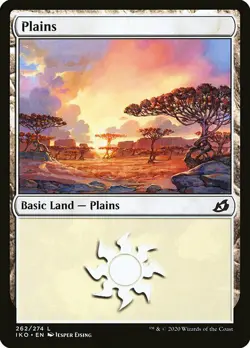 MTG Ikoria L Plains #262 PLAYSET 4x x4 - Image 1