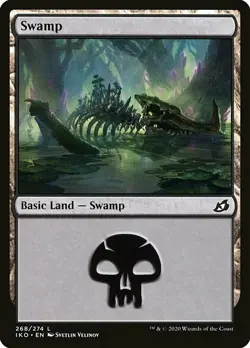 MTG Ikoria L Swamp #268 PLAYSET 4x x4 - Image 1