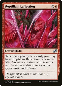 MTG Ikoria U Reptilian Reflection #132 PLAYSET 4x x4 - Image 1