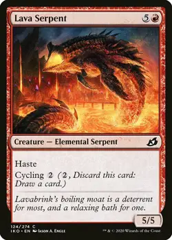 MTG Ikoria C Lava Serpent #124 PLAYSET 4x x4 - Image 1