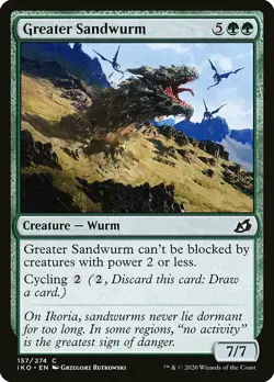 MTG Ikoria C Greater Sandwurm #157 PLAYSET 4x x4 - Image 1