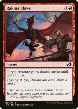 MTG Ikoria C Raking Claws #131 PLAYSET 4x x4 - Image 1