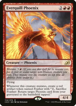 MTG Ikoria R Everquill Phoenix #114 - Image 1