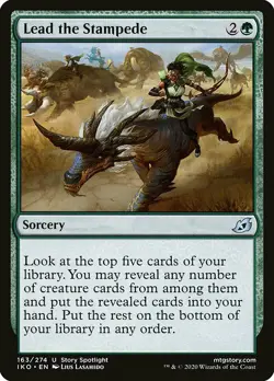 MTG Ikoria U Lead the Stampede #163 PLAYSET 4x x4 - Image 1