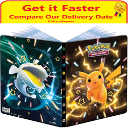 Paldean Fates Scarlet & Violet Pokemon Ultra Pro 9 Pocket Portfolio Pikachu - Image 1