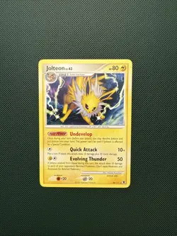 Pokemon TCG Jolteon LV.43 Diamond & Pearl Rising Rivals 26/111 Rare LP - Image 1