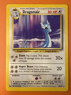 Pokemon TCG Dragonair 018/102 Base Set Regular LP Free US Shipping! - Image 2