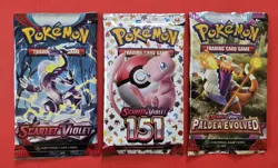 Pokemon Prismatic & Mega Evolutions 151 Paldean Fates (+5) 9 Pack Booster Lot! - Image 3
