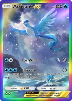 POKEMON Articuno ex FULL ART 2 STAR POKEMON TCG POCKET READ DESCRIPTION - Image 1