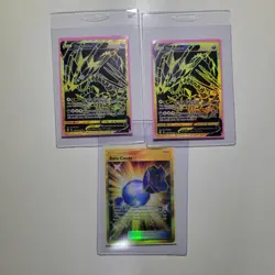 Pokemon Shining Fates Eternatus V Gold Shiny Holo Rare SV121/SV122 Lot Of 3 NM - Image 1