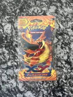 2014 RARE Pokemon TCG XY Flashfire Charizard Booster Pack Sealed Blister NEW - Image 1