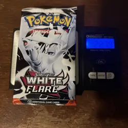 Heavy 22.79g! Pokemon White Flare Booster Pack Sealed! - Image 1