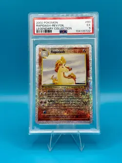 Pokemon TCG 2002 Rapidash 60/110 Legendary Collection ReverseHolo LOW POP PSA 5 - Image 1