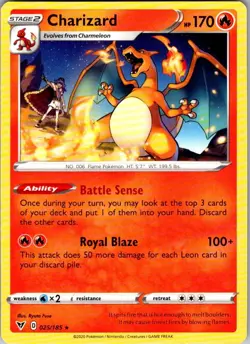 Pokemon TCG Vivid Voltage Charizard 25/185 - Image 1