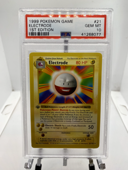 1999 Pokemon Game Electrode 1st Edition PSA 10! - Image 1