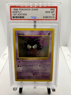 1999 Pokemon Game Gastly 1st Edition PSA 10! - Image 1