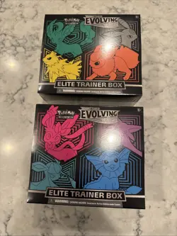 Pokemon Sword & Shield Evolving Skies Elite Trainer Box Set of 2 Free Shipping - Image 1
