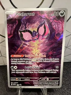 Pokemon TCG - PECHARUNT #129 - PROMO - ILLUSTRATION RARE - SHROUDED FABLE - NM - Image 2
