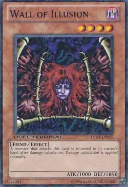 Yugioh! LP Wall of Illusion - DT04-EN057 - Common - Duel Terminal Lightly Played - Image 1