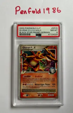 Pokemon TCG Charizard G LV X PSA 8 DP45 Black Star Promo Holo Card - Image 1