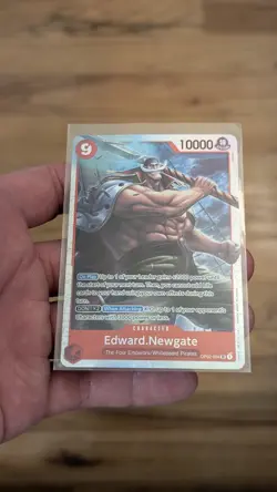 ONE PIECE Card Game EDWARD NEWGATE WHITEBEARD OP02-004 SR Paramount War english - Image 1