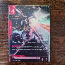 Duel Gundam Assault Shroud - GD01-045 LR GUNDAM TCG CARD GAME FOIL ENGLISH - Image 1