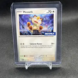 Pokemon 2024 Scarlet & Violet Indomilk Meowth Promo Card 201/Sv-p Indonesia Mint - Image 1