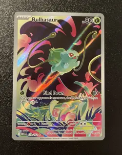 SEALED bulbasaur 133/132 STAMPED MEGA EVOLUTIONS POKEMON CARD GRADEABLE - Image 3