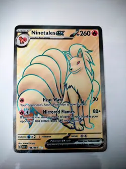 Ninetales Ex 186/165 Scarlet & Violet 151 Near Mint Pokemon Card 🔥 - Image 1