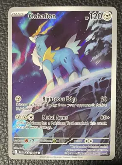 COBALION ~ 2025 Pokemon Black Bolt Illustration Rare Holo Card #144/086 SV - Image 1