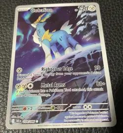 COBALION ~ 2025 Pokemon Black Bolt Illustration Rare Holo Card #144/086 SV - Image 4