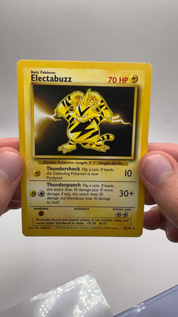 Pokemon TCG Electabuzz 20/102 Base Set Unlimited Rare WOTC Vintage Card LP/NM - Image 2
