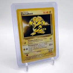 Pokemon TCG Electabuzz 20/102 Base Set Unlimited Rare WOTC Vintage Card LP/NM - Image 4