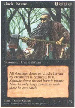 MTG - Uncle Istvan - 4th Edition - NM, English Magic FLAT RATE SHIP - Image 1