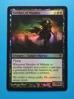 MTG 1x FOIL Butcher of Malakir MP Worldwake Magic - Image 1