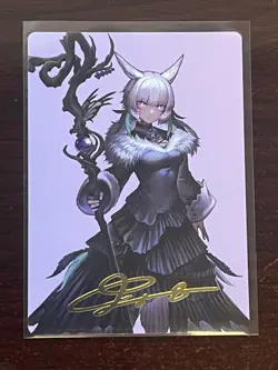 MTG Magic - Y’shtola, Night’s Blessed Art Series (53) - Gold-Stamped Signature - Image 1