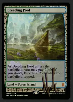 ***FOIL Breeding Pool Expedition Signed* MTG Promo Noah Bradley Magic Kid Icarus - Image 1