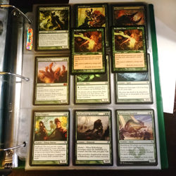 Vintage Green Creatures Binder ARGOTHIAN ENCHANTRESS DROSAN FALLING MTG Magic - Image 4
