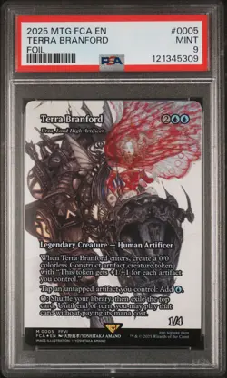 2025 MTG FINAL FANTASY: THROUGH THE AGES FOIL #0005 TERRA BRANFORD PSA 9 - Image 1