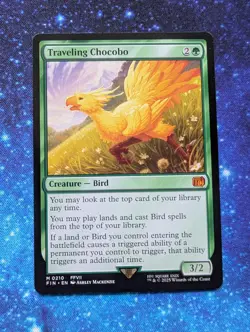 MTG Traveling Chocobo 0210 Regular Mythic FIN Final Fantasy NM - Image 1