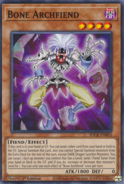 Bone Archfiend - SDCK-EN003 - Common 1st Edition - Near Mint YuGiOh - Image 1
