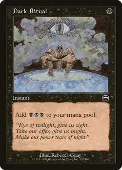 Dark Ritual Mercadian Masques LP MTG - Image 1