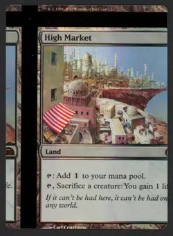 ***FOIL High Market NFC Miscut (Crease)*** MTG FTV Lands Magic Kid Icarus - Image 1