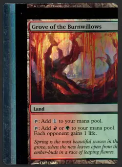 ***FOIL Grove of the Burnwillows NFC Miscut*** MTG FTV Lands Magic Kid Icarus - Image 1