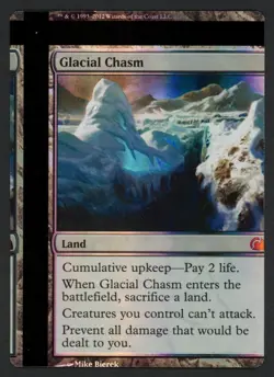 ***FOIL Glacial Chasm NFC Miscut*** MTG FTV Lands Magic Kid Icarus - Image 1