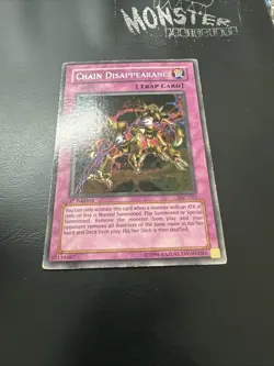 YUGIOH CHAIN DISAPPEARANCE RARE IOC-052 1ST EDITION PLAYED - Image 2